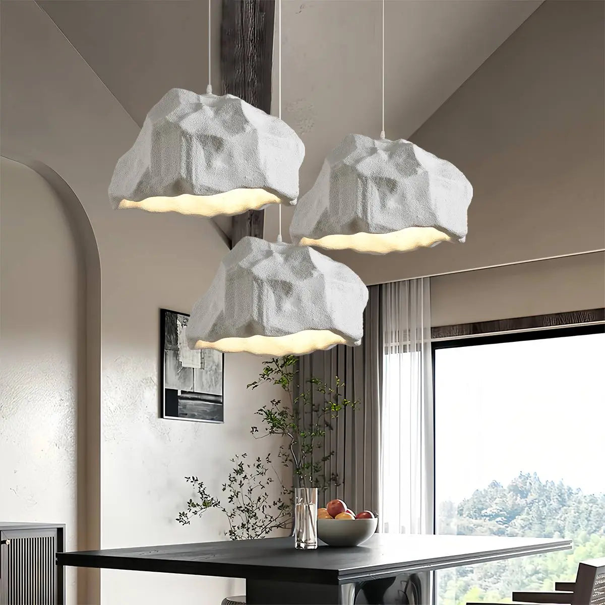 Antizer Creative Rock Shaped Pendant Light for Dining Room