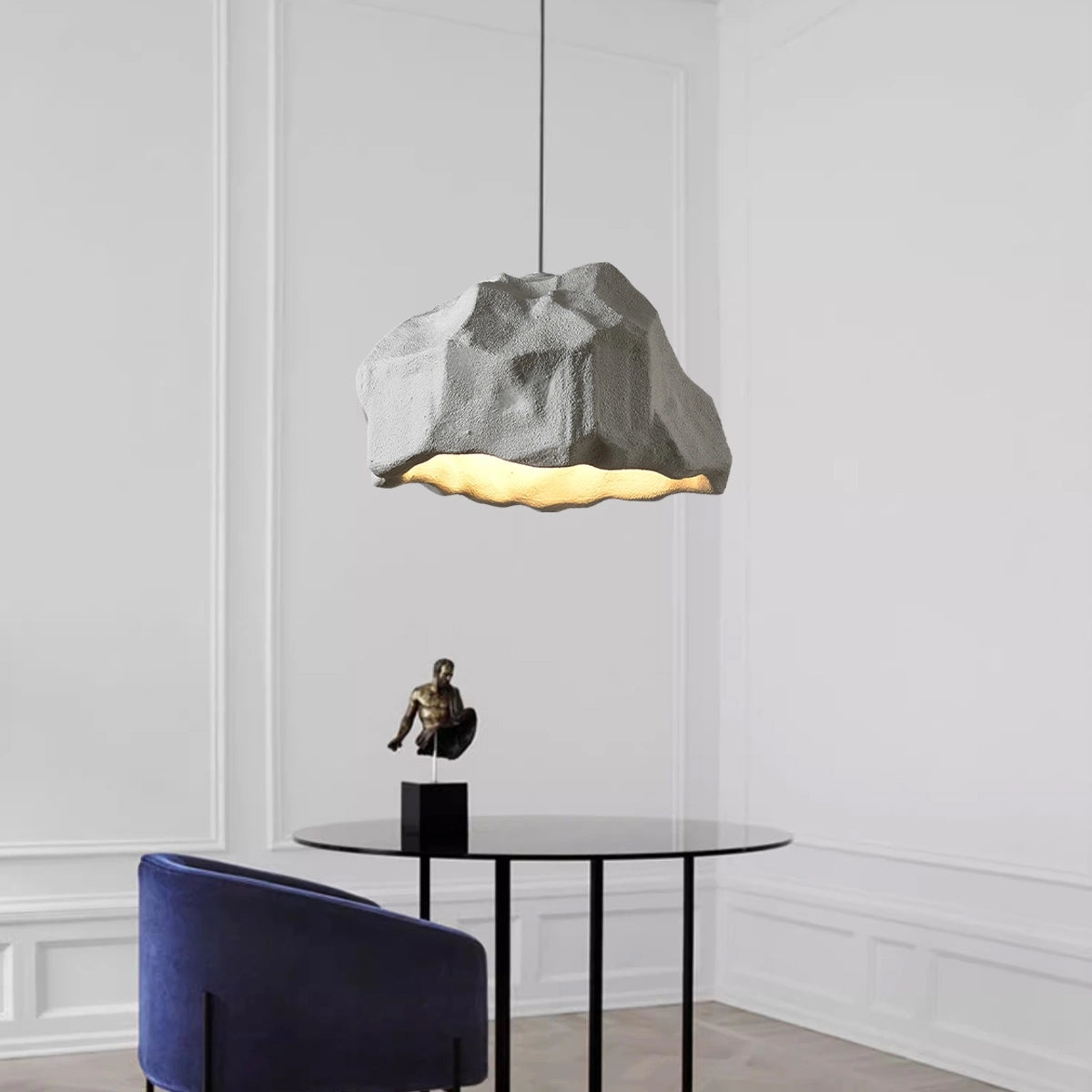 Antizer Creative Rock Shaped Pendant Light for Dining Room