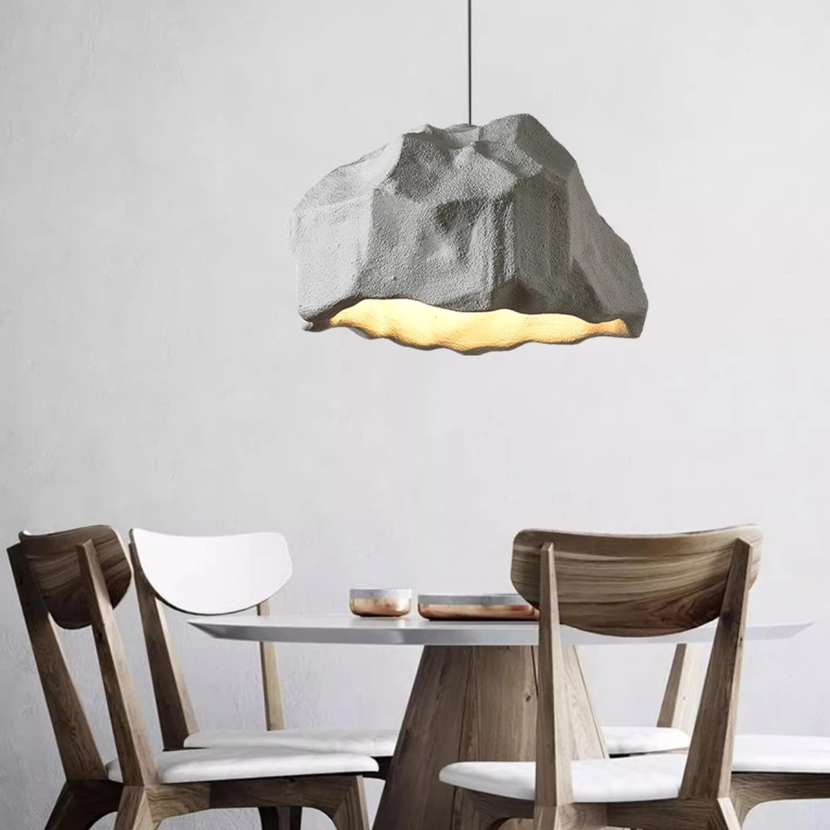 Antizer Creative Rock Shaped Pendant Light for Dining Room