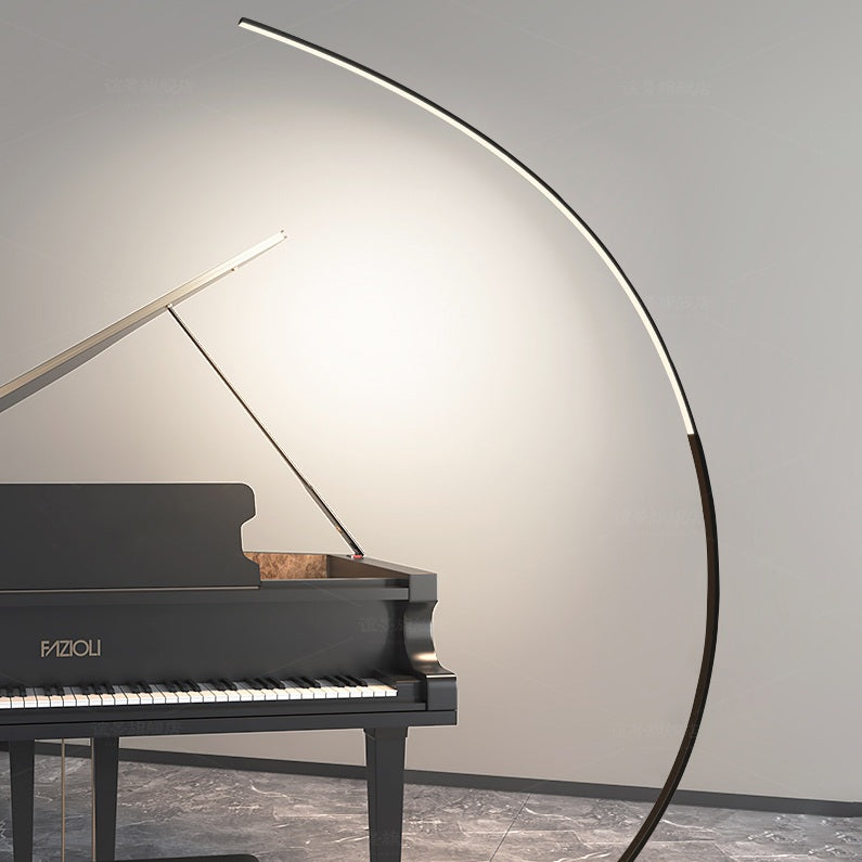 Crescent Arc LED Floor Lamp