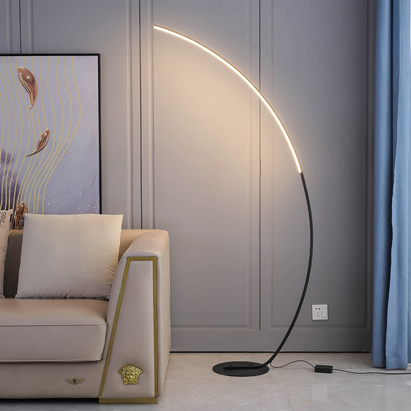 Crescent Arc LED Floor Lamp