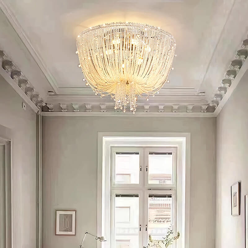 Creative Crystal Tassel Ceiling Light