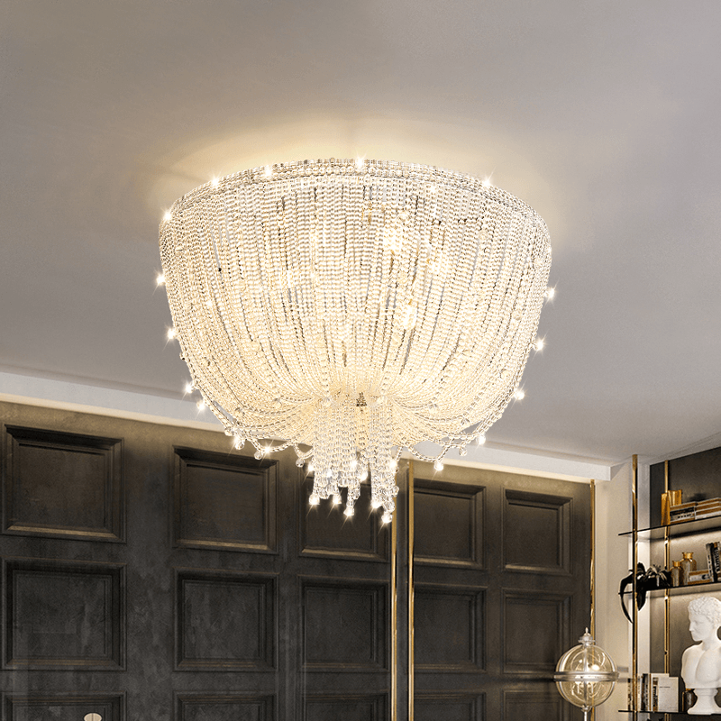 Creative Crystal Tassel Ceiling Light