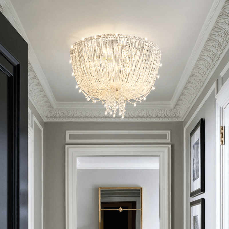 Creative Crystal Tassel Ceiling Light