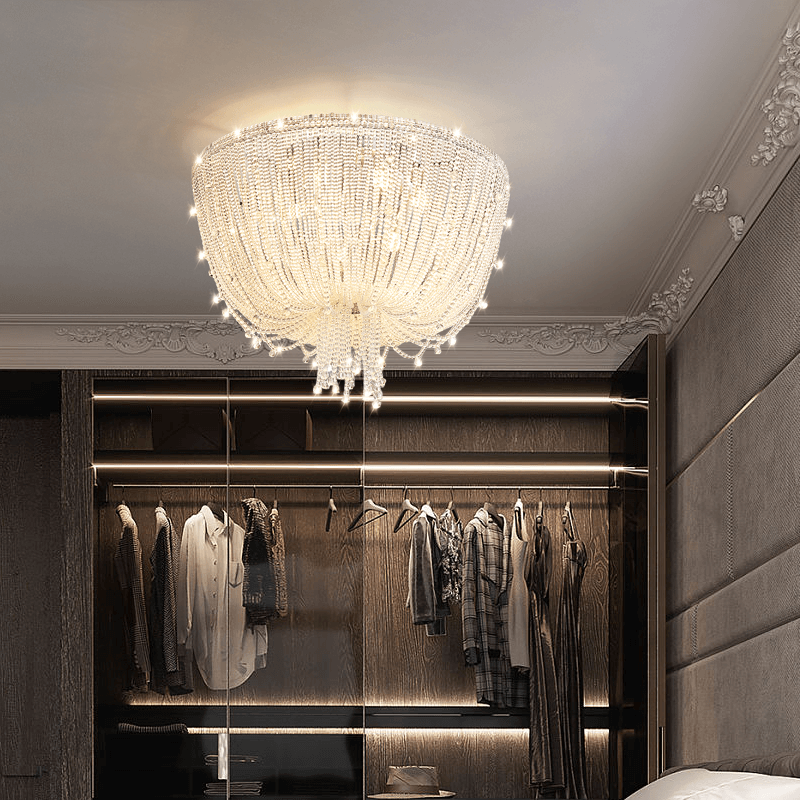 Creative Crystal Tassel Ceiling Light