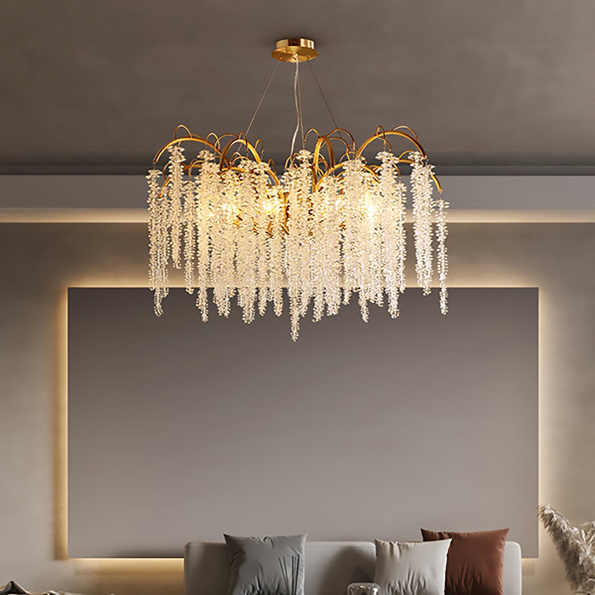 Crystal Tassel Chandelier