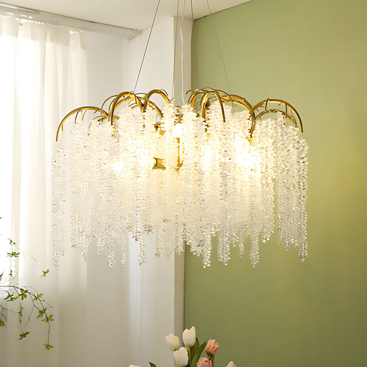 Crystal Tassel Chandelier