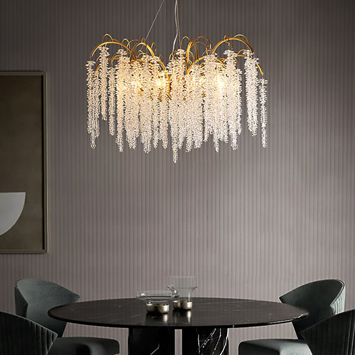 Crystal Tassel Chandelier