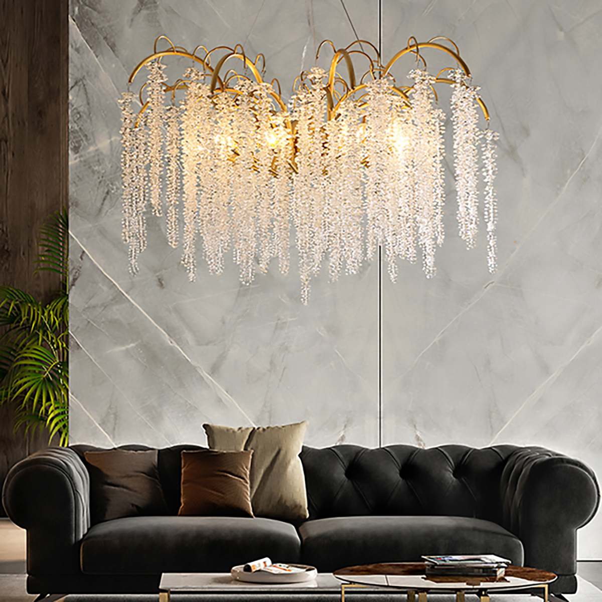 Crystal Tassel Chandelier