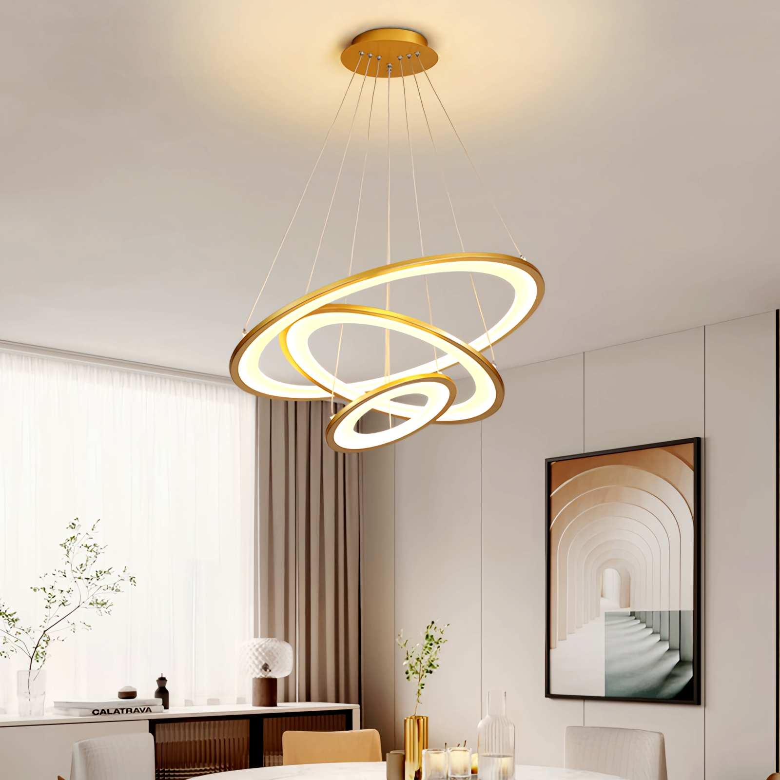 Creative Minimalist Ring Chandelier