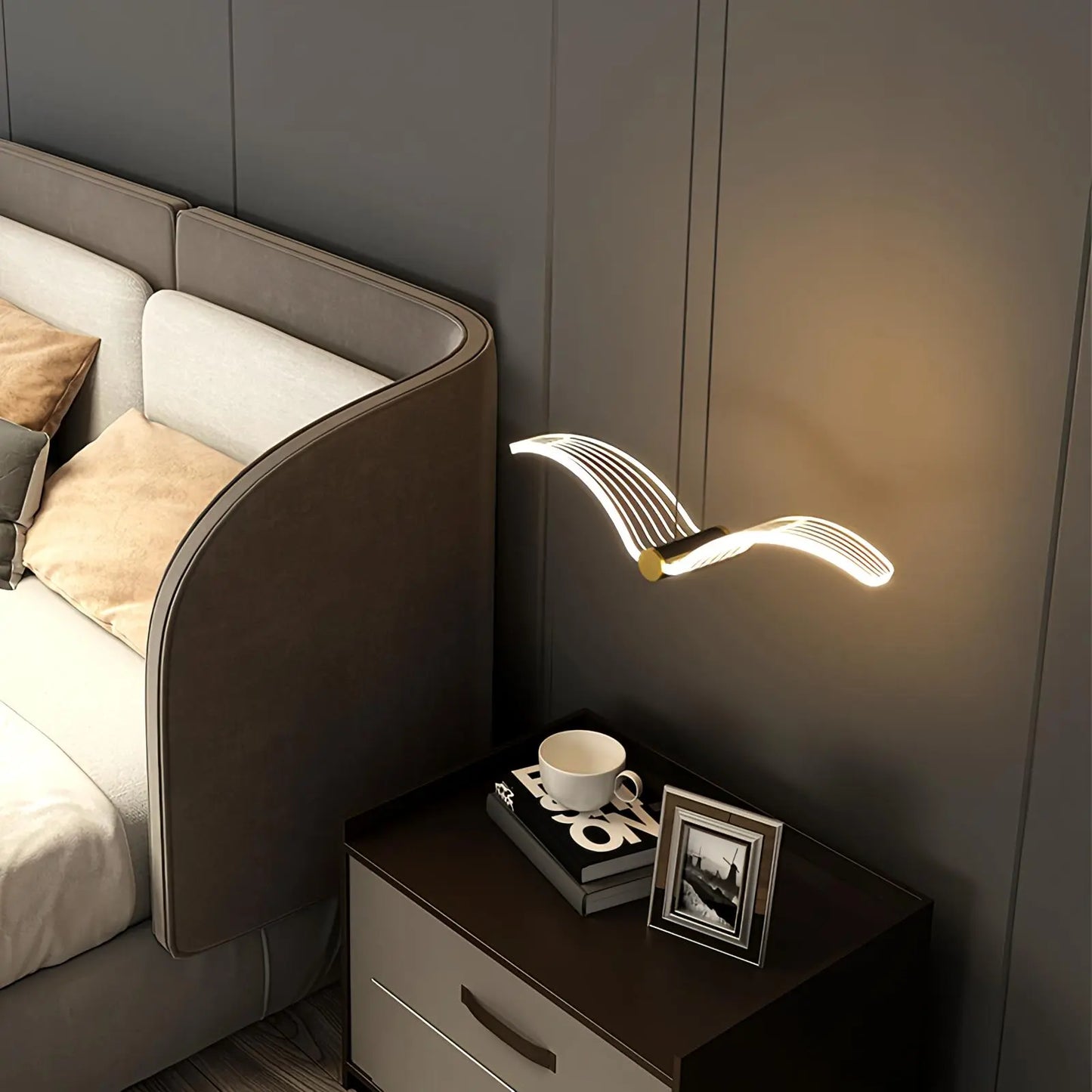 Antizer Personalized Seagull Home Wall Lamp Bedside Lamp