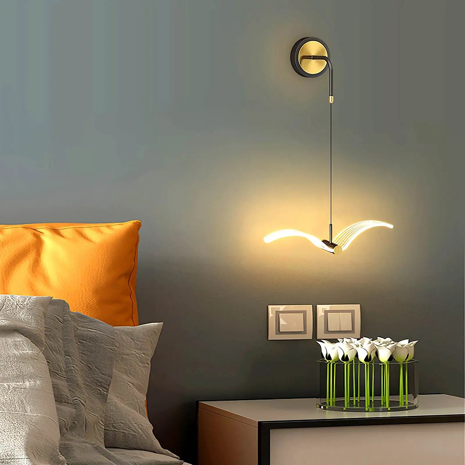 Antizer Personalized Seagull Home Wall Lamp