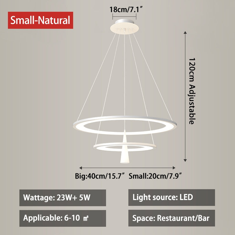 Acrylic Double Layer Pendant Light