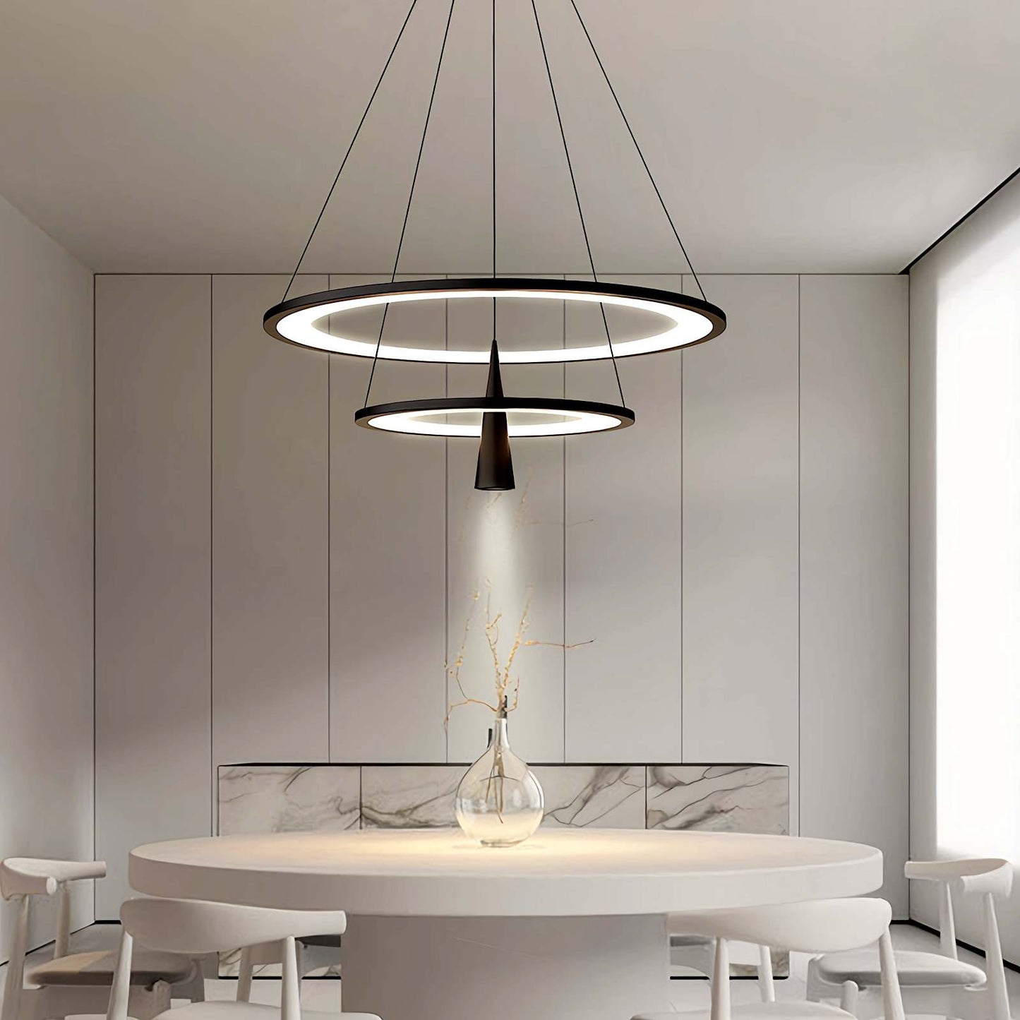 Acrylic Double Layer Pendant Light