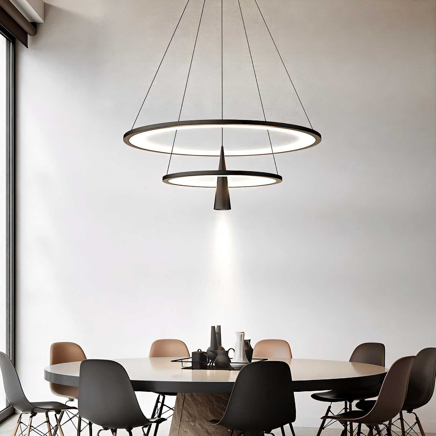 Acrylic Double Layer Pendant Light