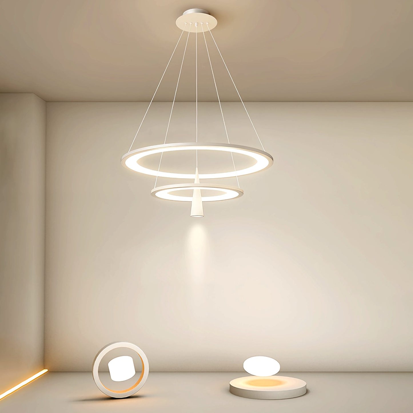 Acrylic Double Layer Pendant Light