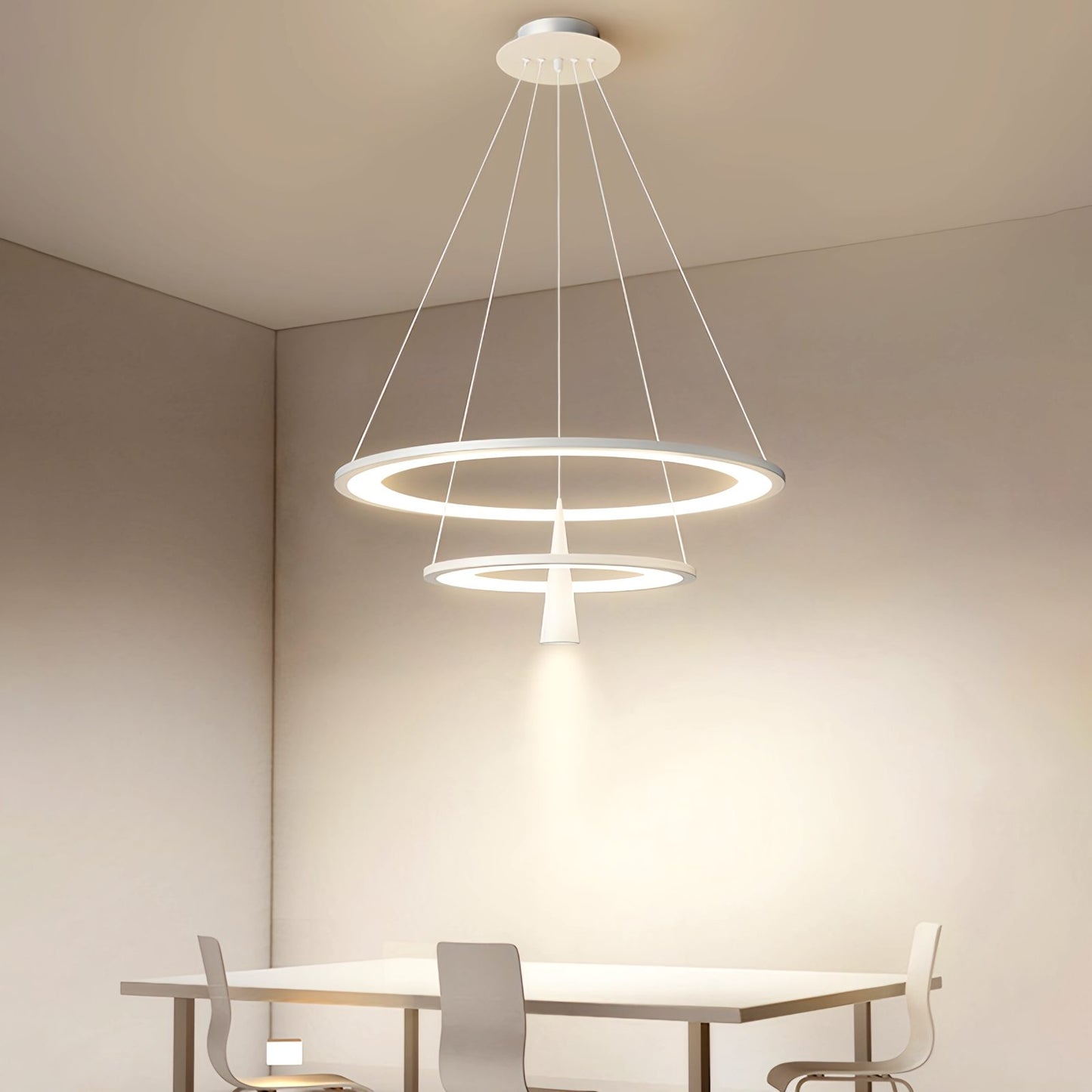 Acrylic Double Layer Pendant Light