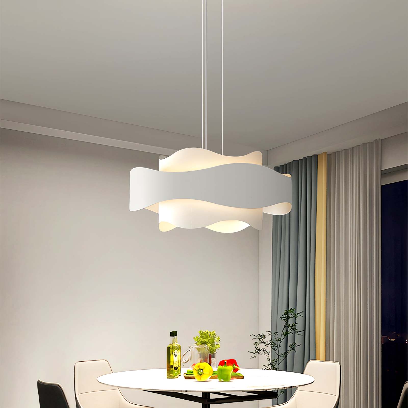 Round High Transparent Acrylic Pendant Lights