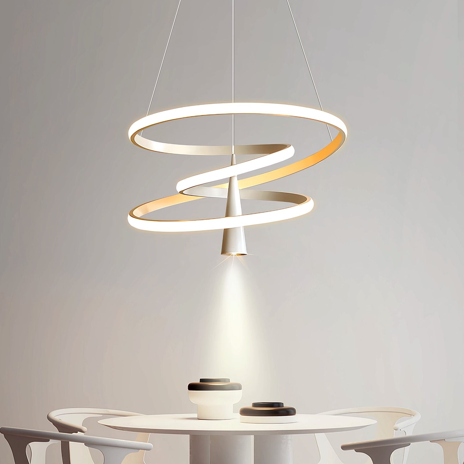 Acrylic Ring Spotlight Chandelier