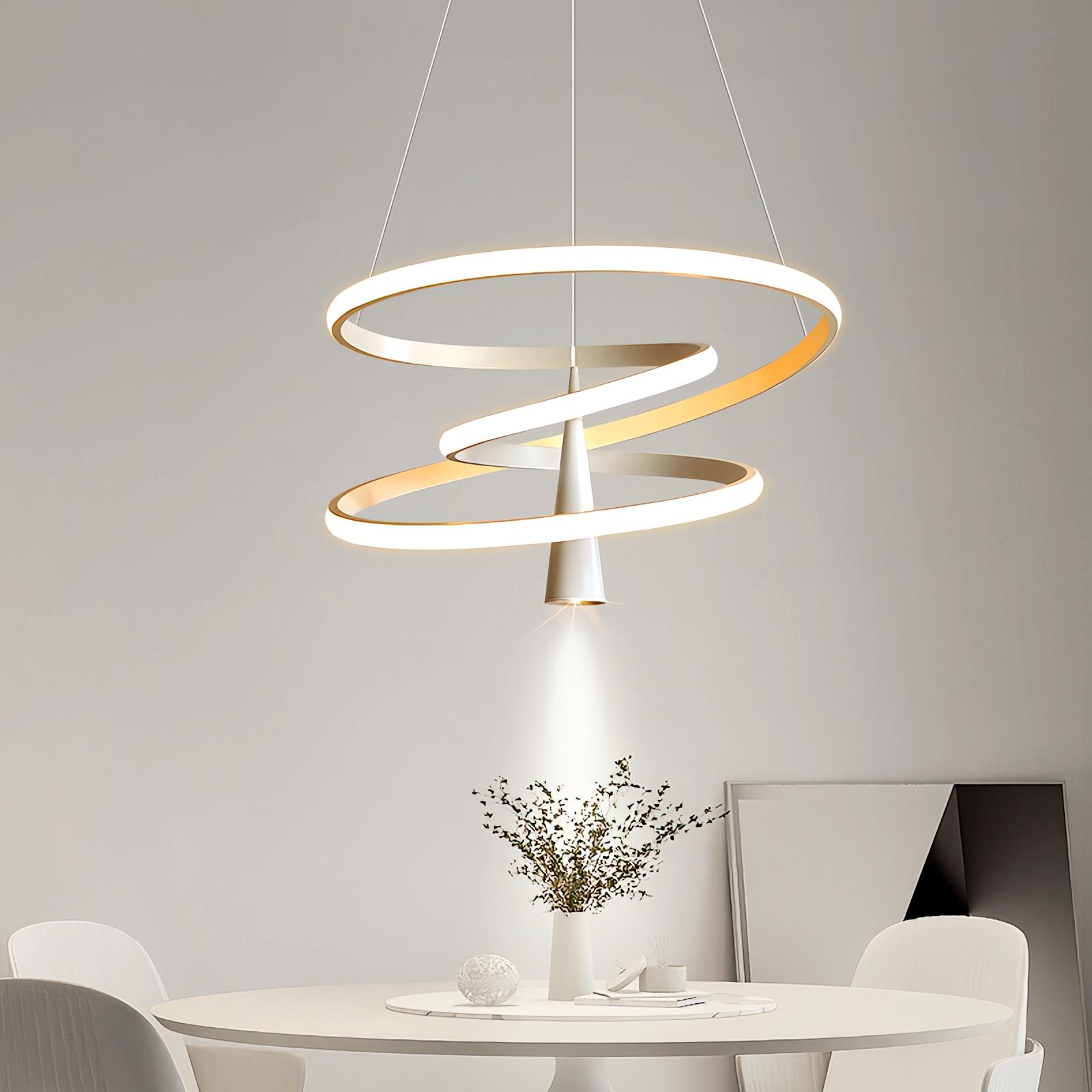 Acrylic Ring Spotlight Chandelier