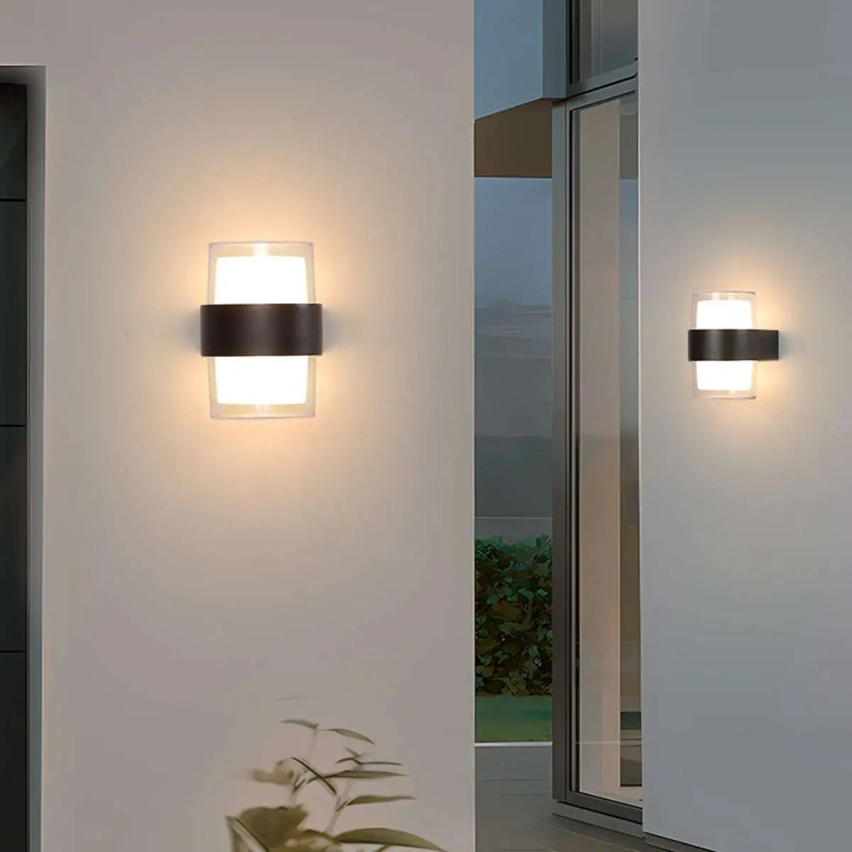 Lightning and Rainproof Columnar Outdoor Wall Light