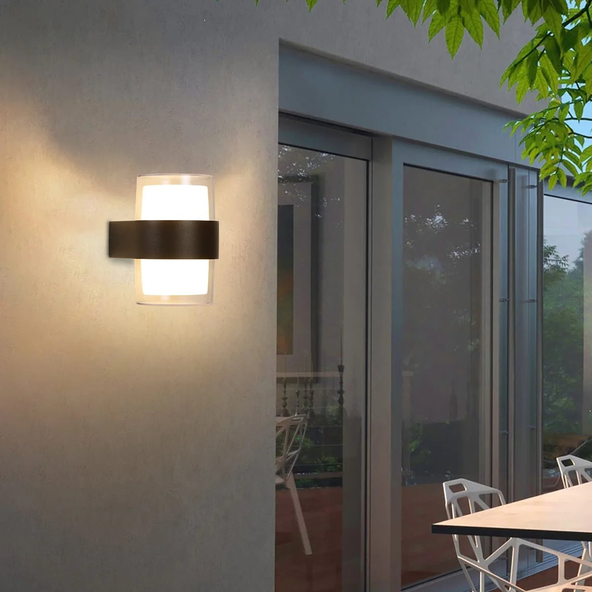 Lightning and Rainproof Columnar Outdoor Wall Light