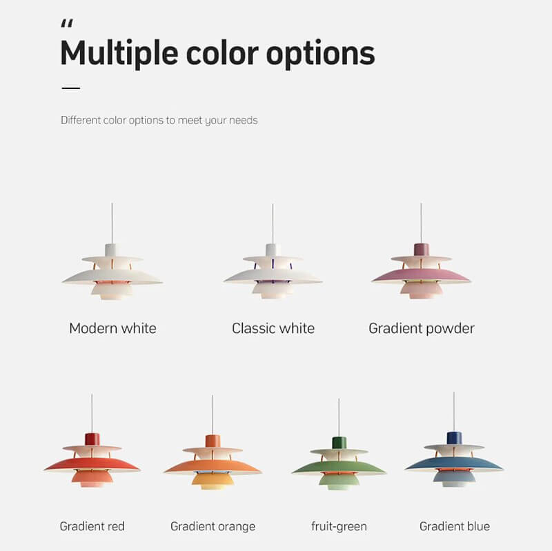 Antizer Modern Nordic Style Multi-layer Hanging Pendant Light