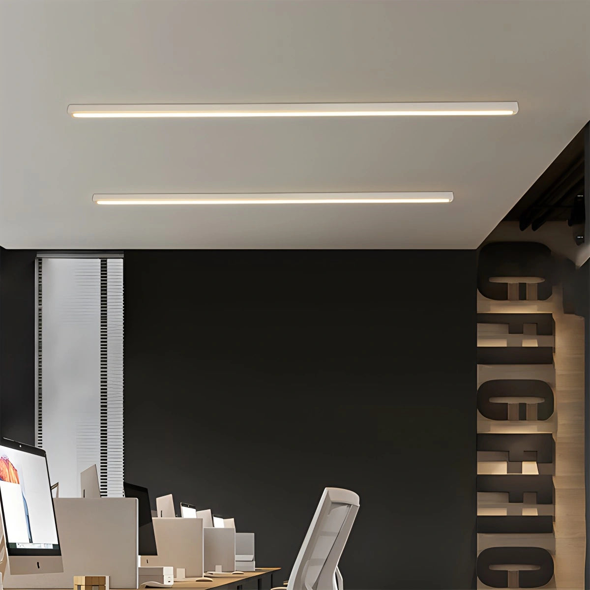 Dimmable Long Linear Ceiling Light