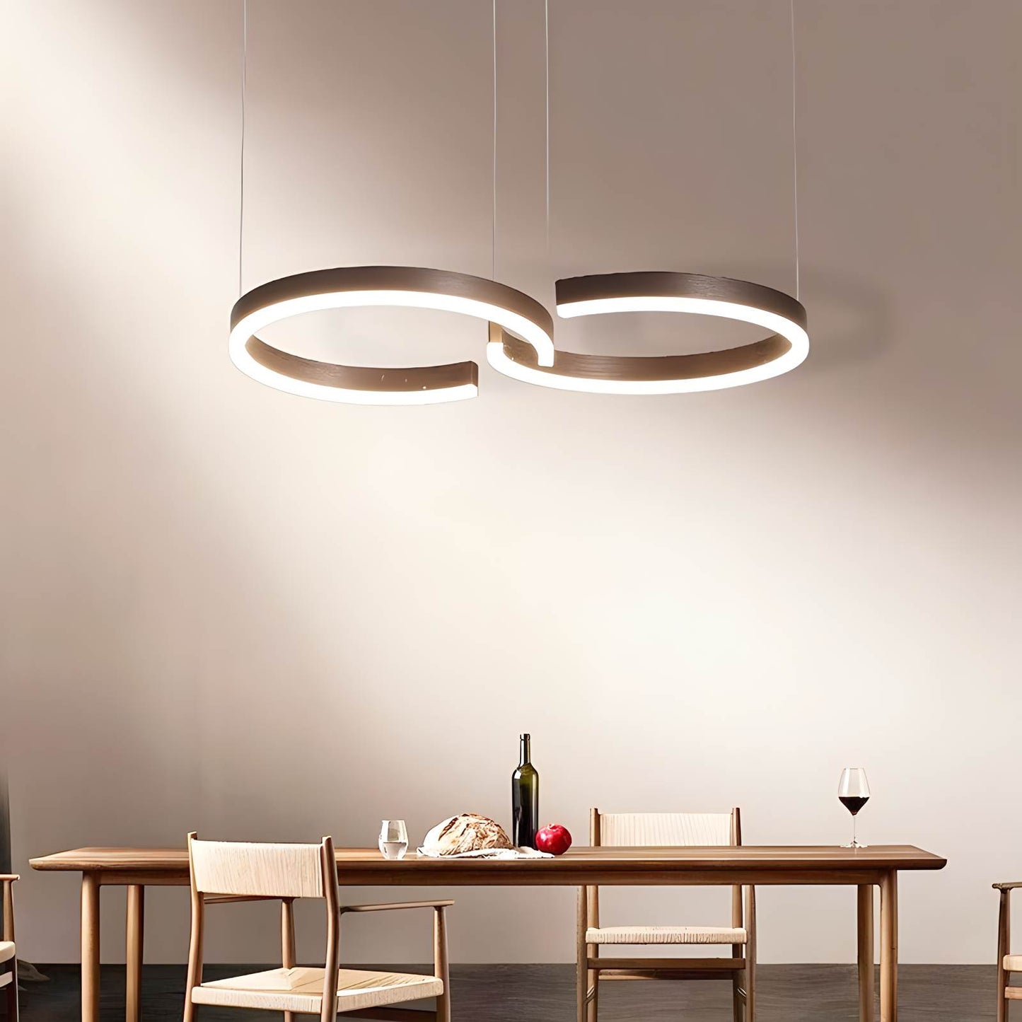 Antizer Nordic Light Luxury Double C Pendant Light Modern Pendant Lighting