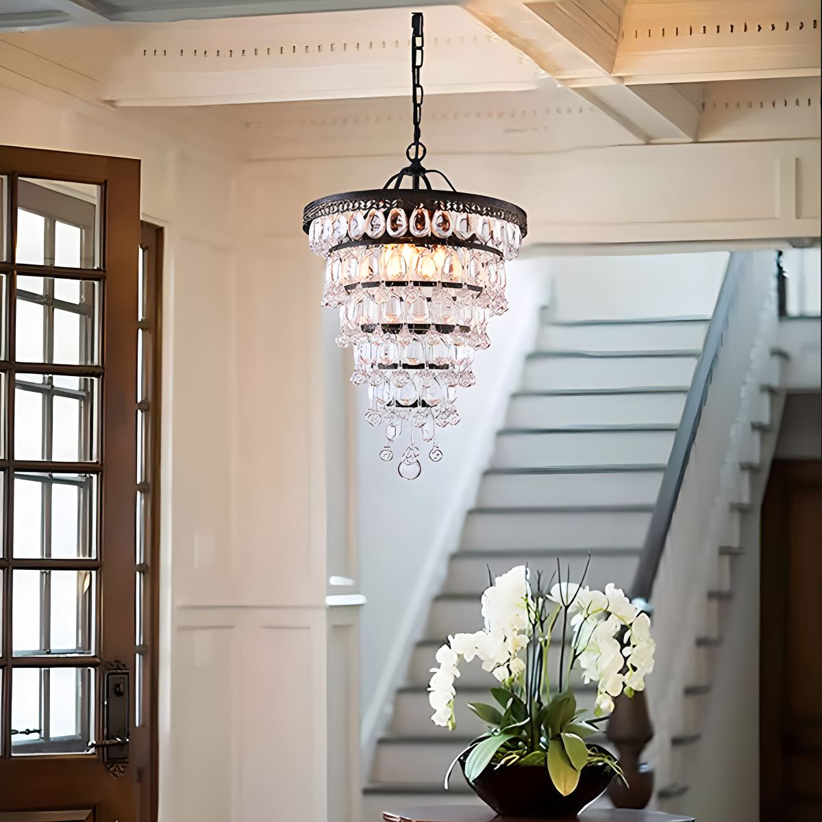 Droplet Crystal Chandelier