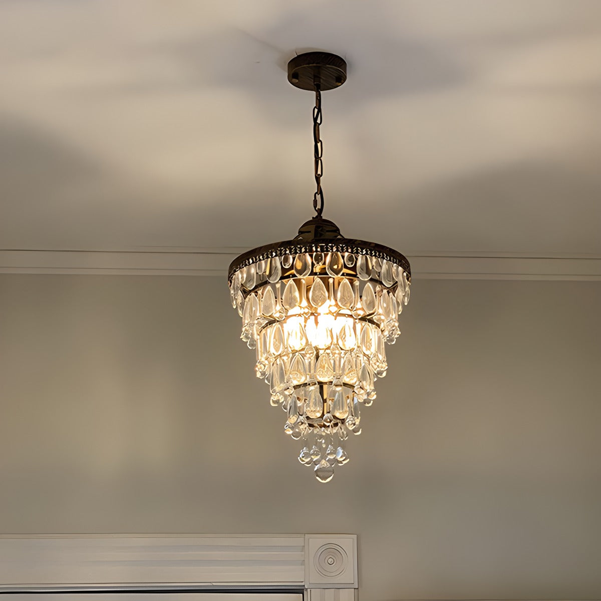 Droplet Crystal Chandelier