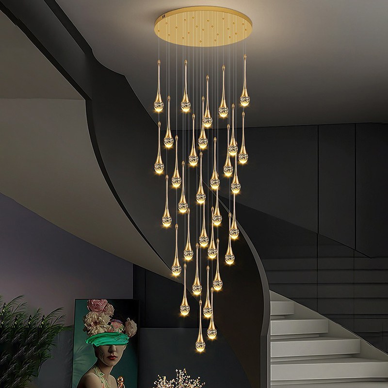 Luxury Tapered Pendant Chandelier