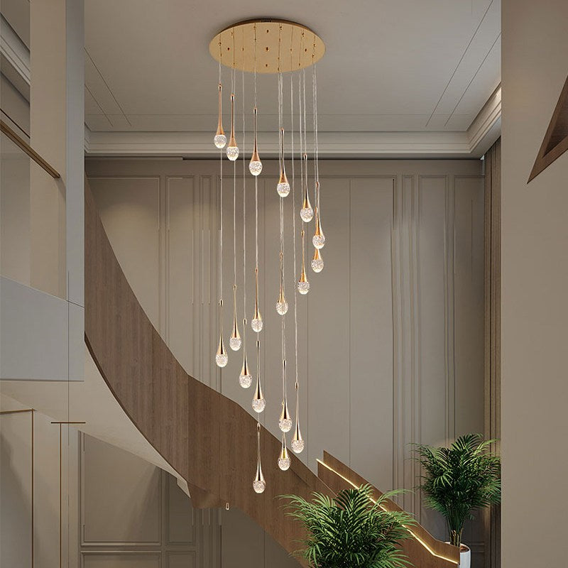 Luxury Tapered Pendant Chandelier