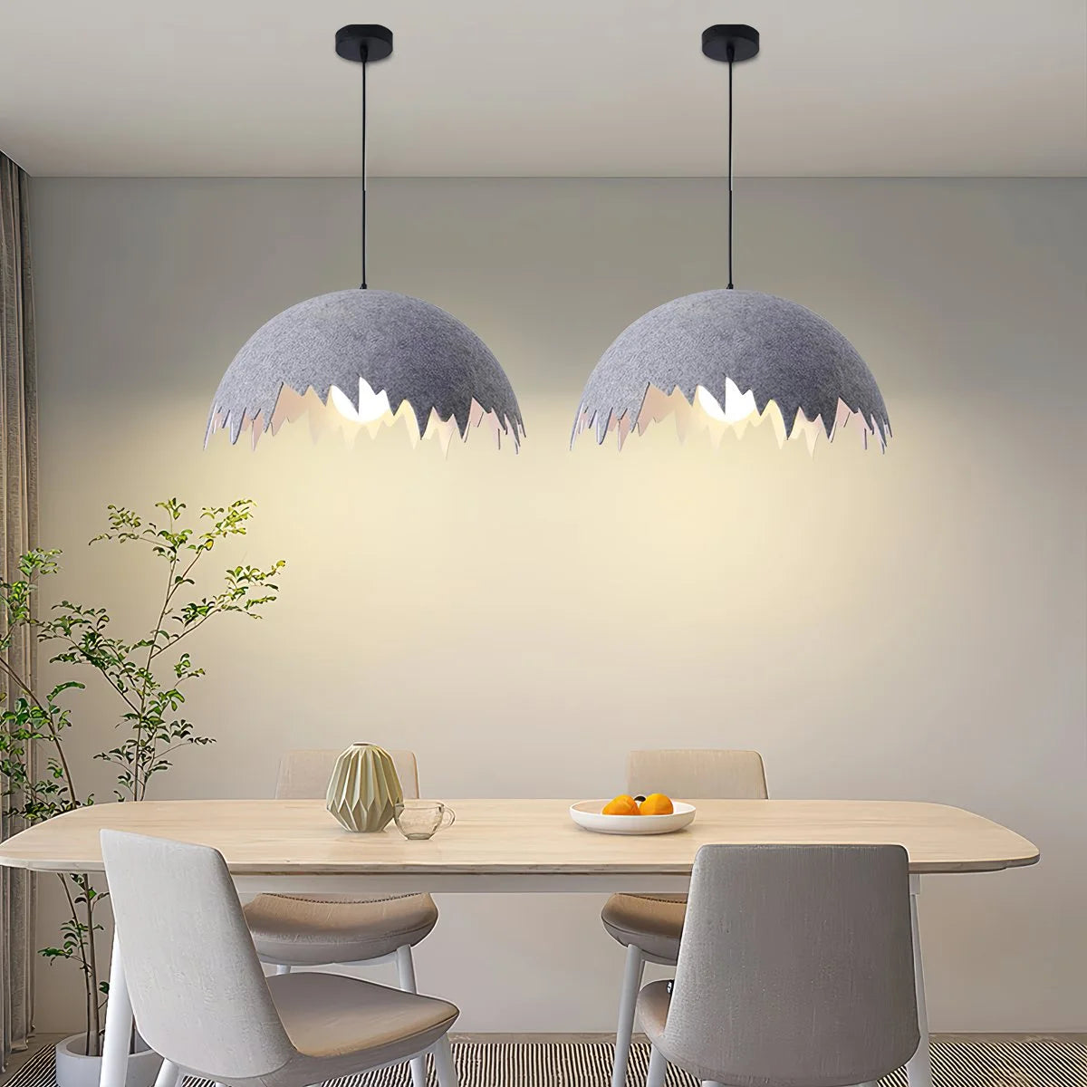 Antizer Eggshell Acoustic Pendent Light for Office