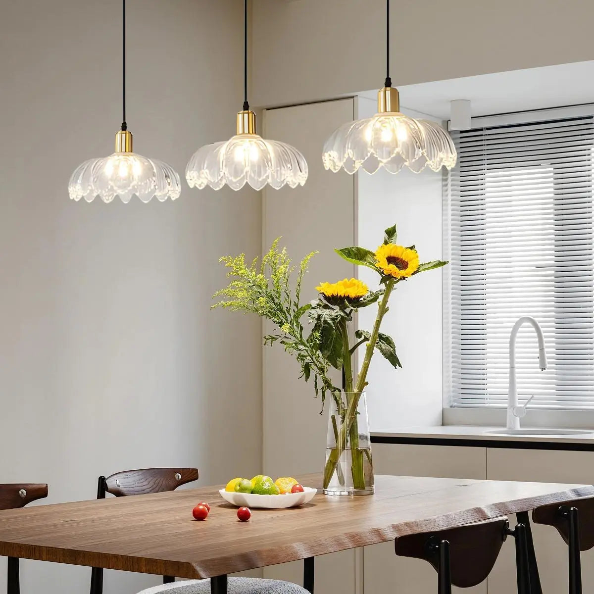 Antizer European Style Copper Glass Ceiling Lamp-H