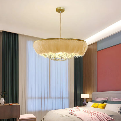 Antizer Feather Bird’s Nest Lamp for Bedroom Living Room