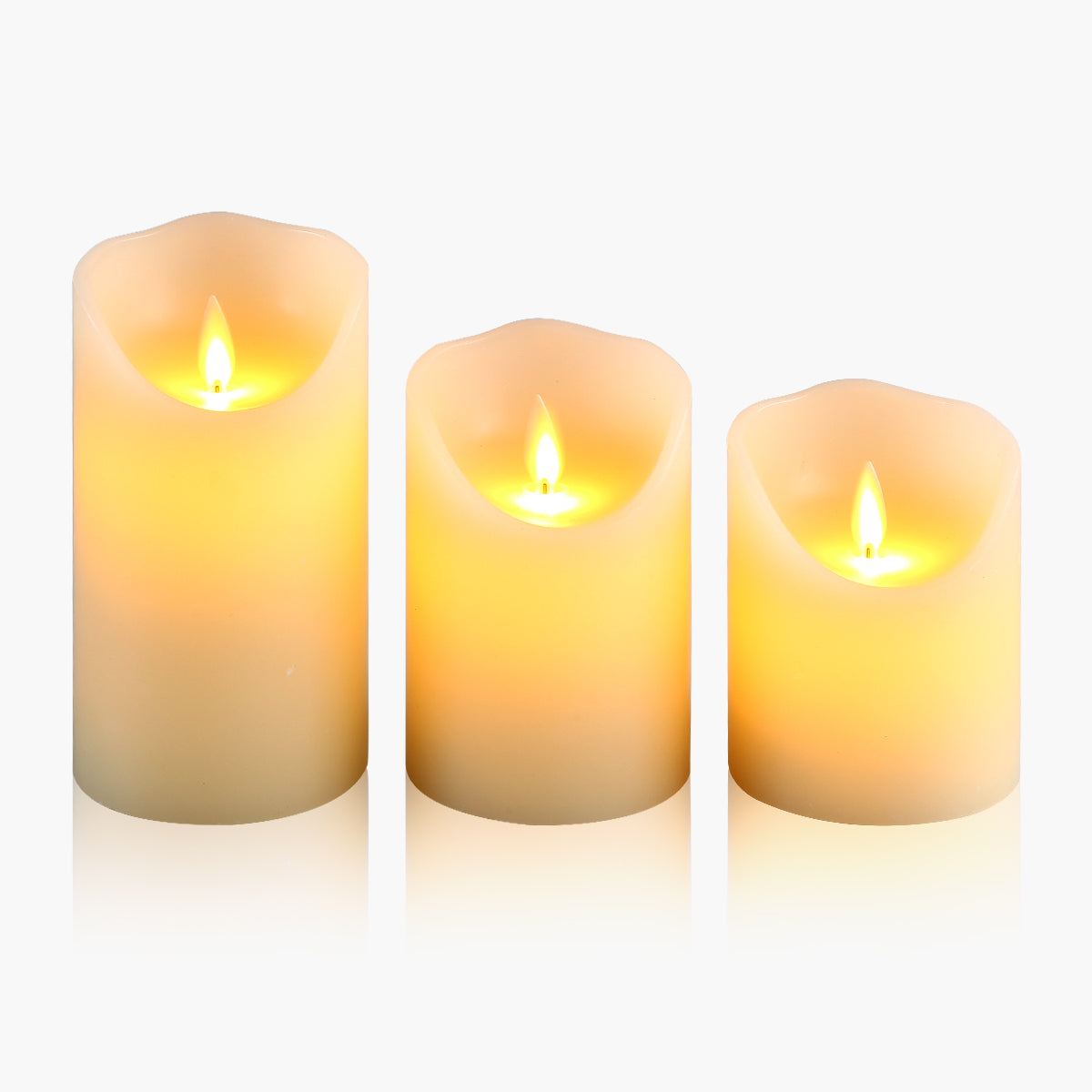 Battery Flameless Candles-3 Pack Set