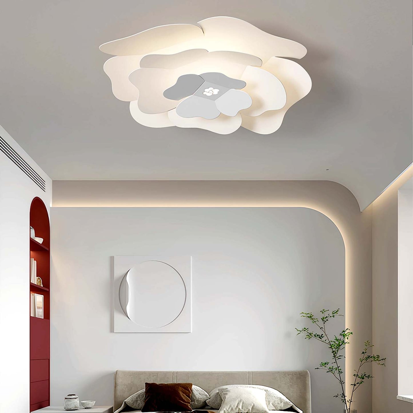 Antizer LED Flower Ceiling Light for Bedroom