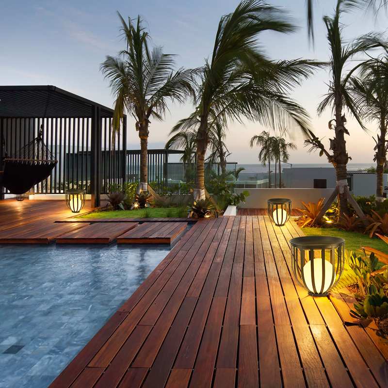 Antizer Solar Flower Stand Outdoor Floor Lamp