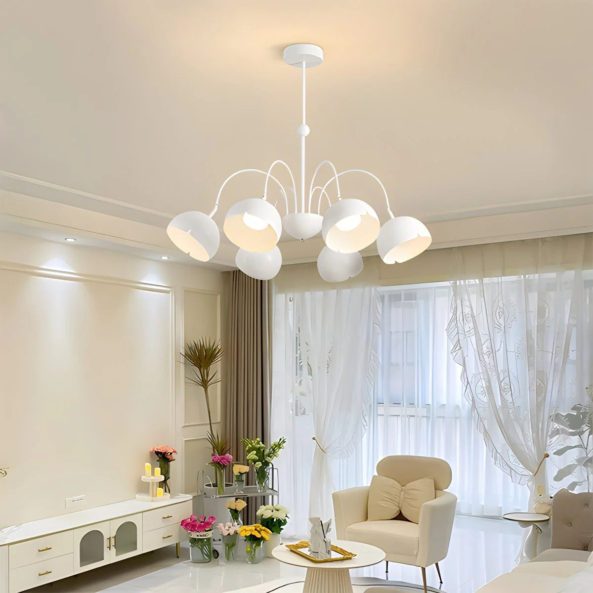 Antizer French Flower Shaped Chandelier