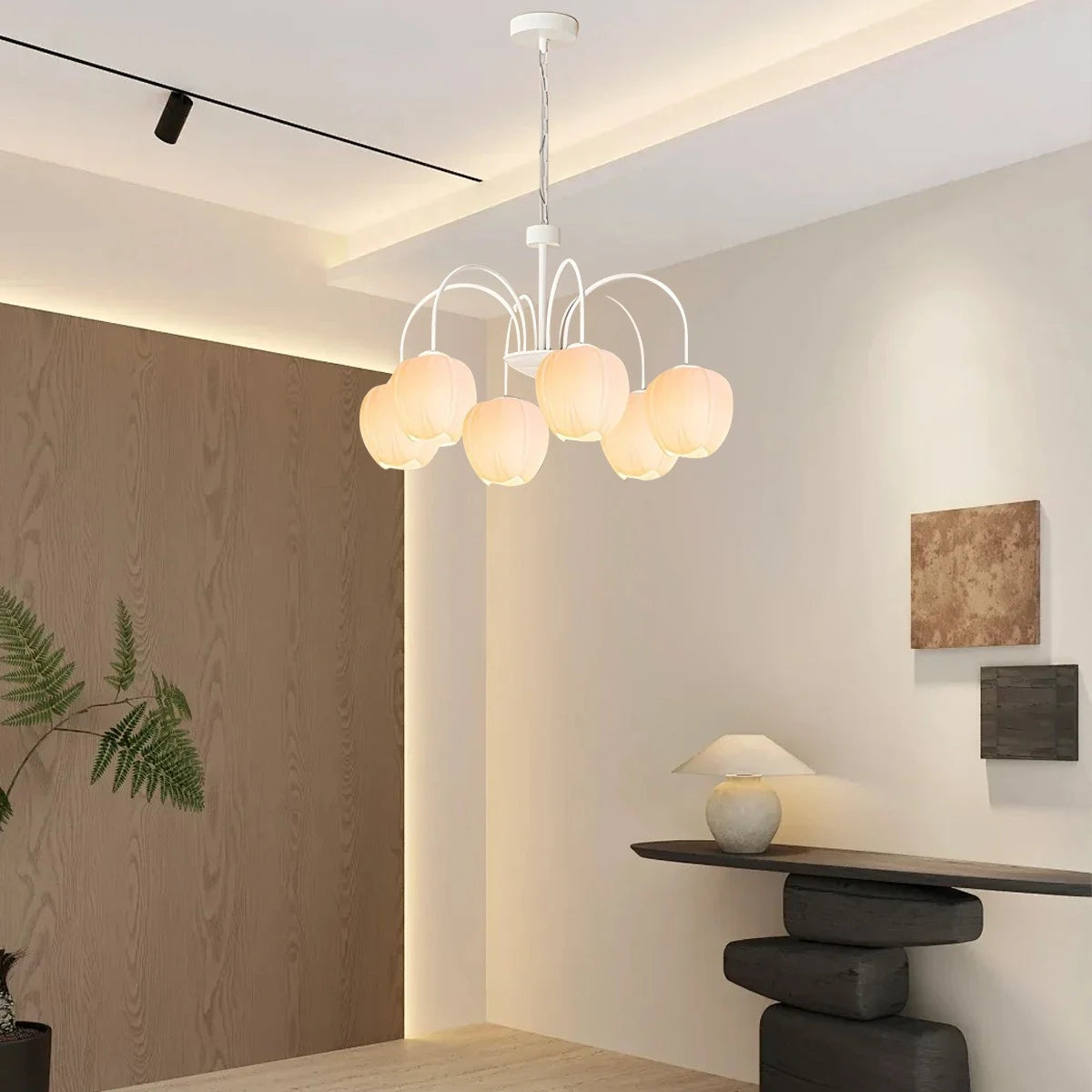 Antizer French Romance Tulip Matcha Chandelier