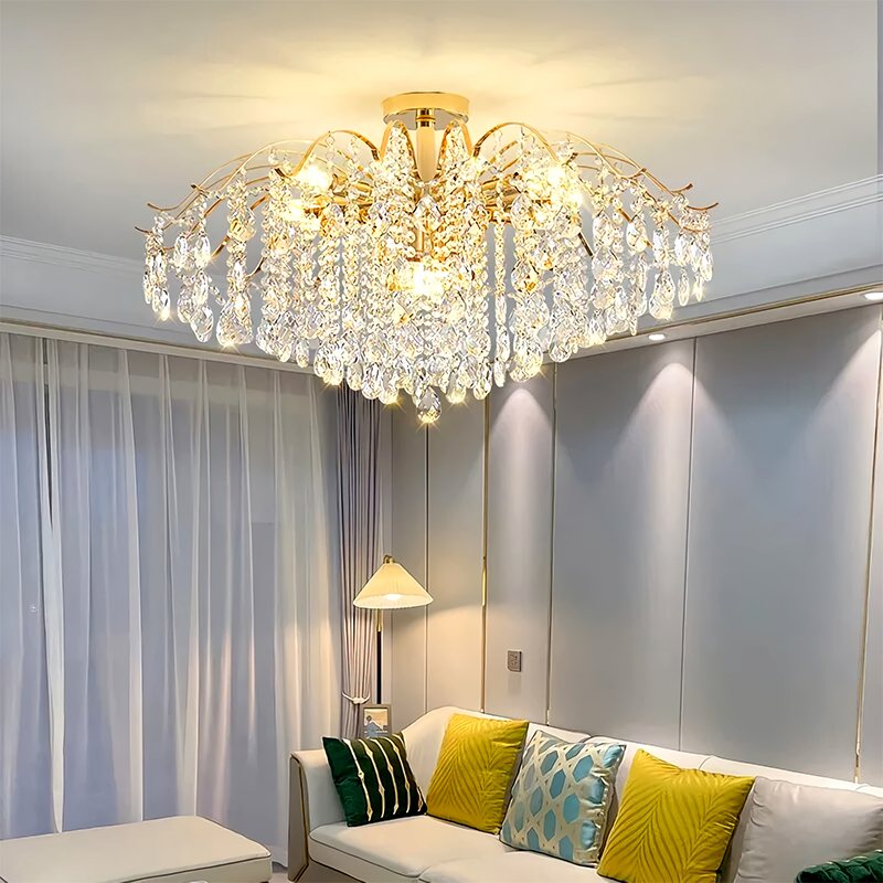 French Retro Crystal Chandelier