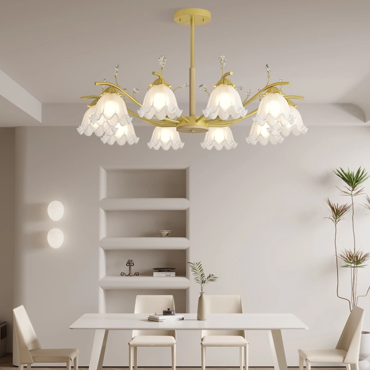 Creative Lily of the Valley Flower Chandelier