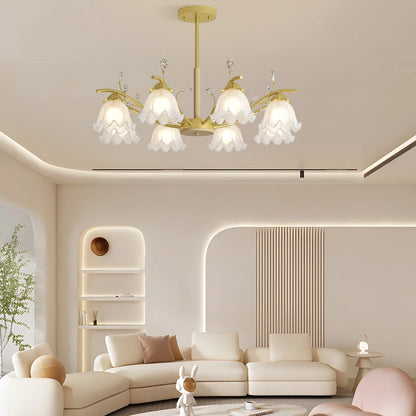 Antizer Creative Lily of the Valley Flower Chandelier