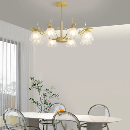 Antizer Creative Lily of the Valley Flower Chandelier