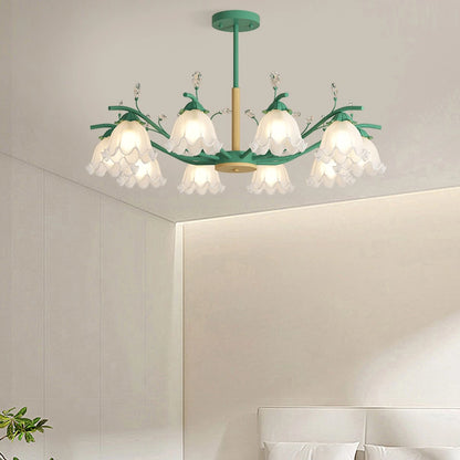 Antizer Creative Lily of the Valley Flower Chandelier