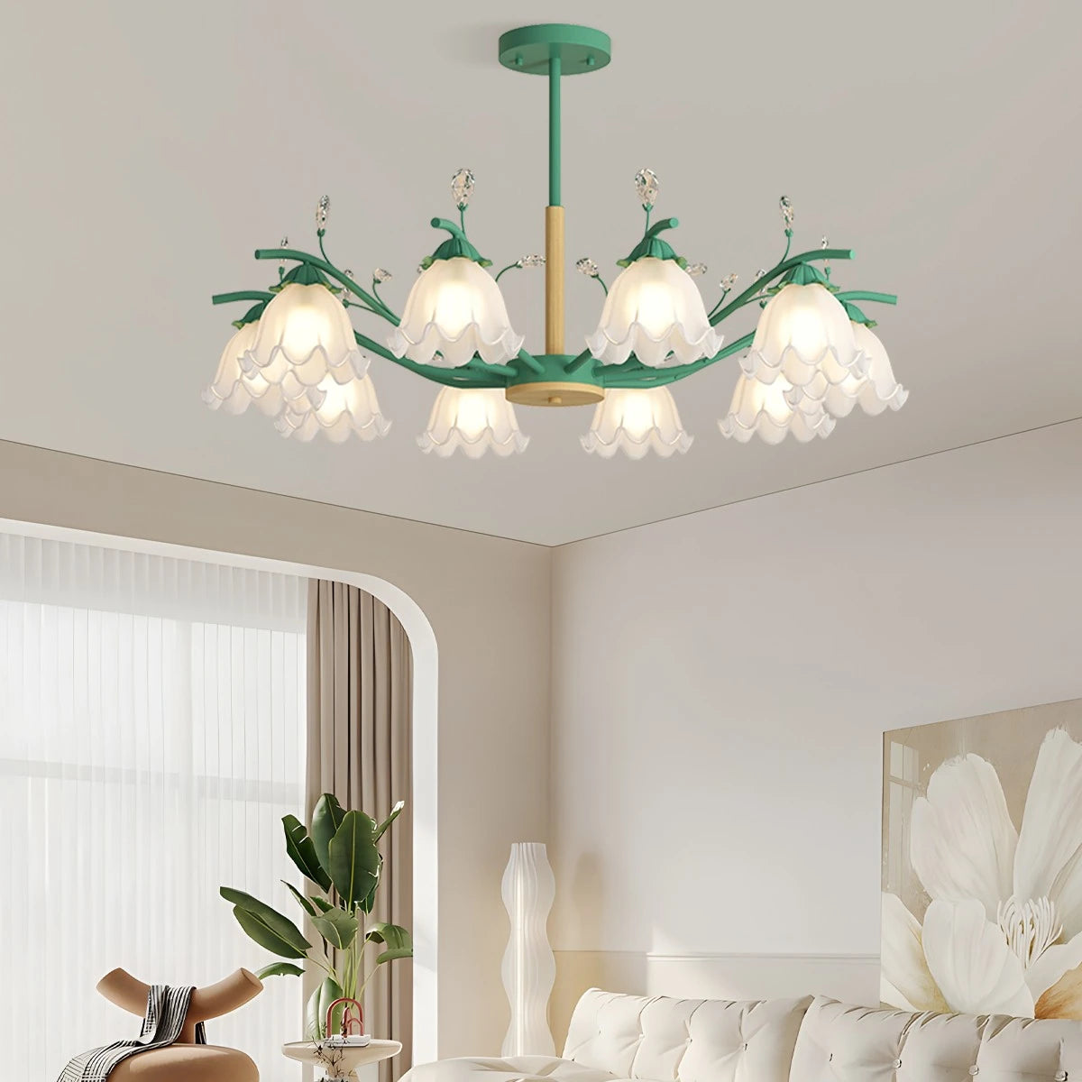 Creative Lily of the Valley Flower Chandelier