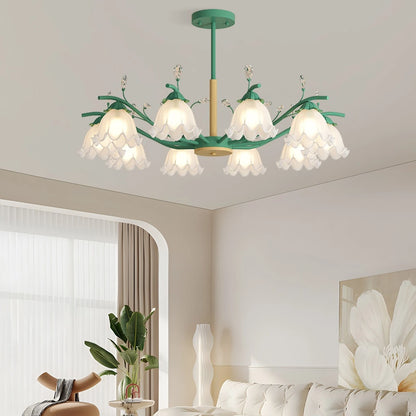 Antizer Creative Lily of the Valley Flower Chandelier