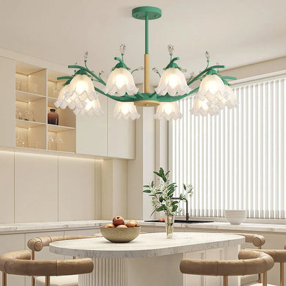 Antizer Creative Lily of the Valley Flower Chandelier