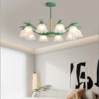 Antizer Creative Lily of the Valley Flower Chandelier